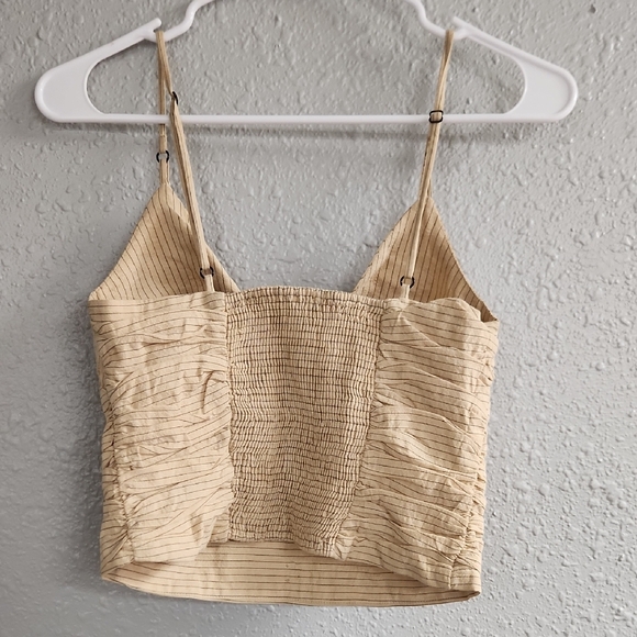 Zara Beige Striped Camisole Top - Picture 2 of 3